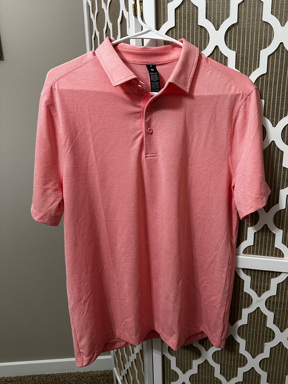lululemon athletica Coral Pink Men's Polo